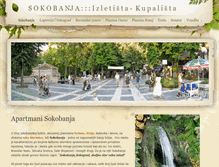 Tablet Screenshot of apartmani.soko-banja.org